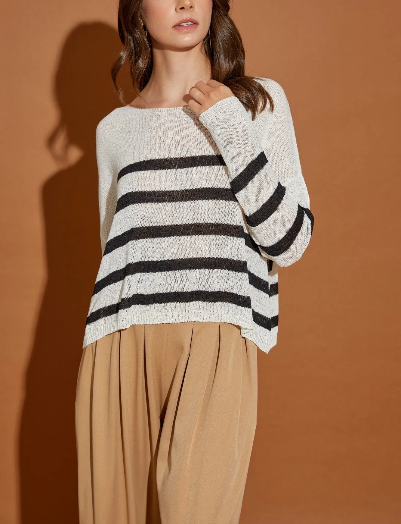 Lainey Knit Stripe Pullover