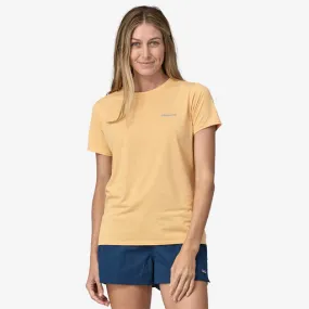 Patagonia Women's Capilene Cool Daily Graphic Shirt - Waters - Boardshort Logo: Sandy Melon X-Dye