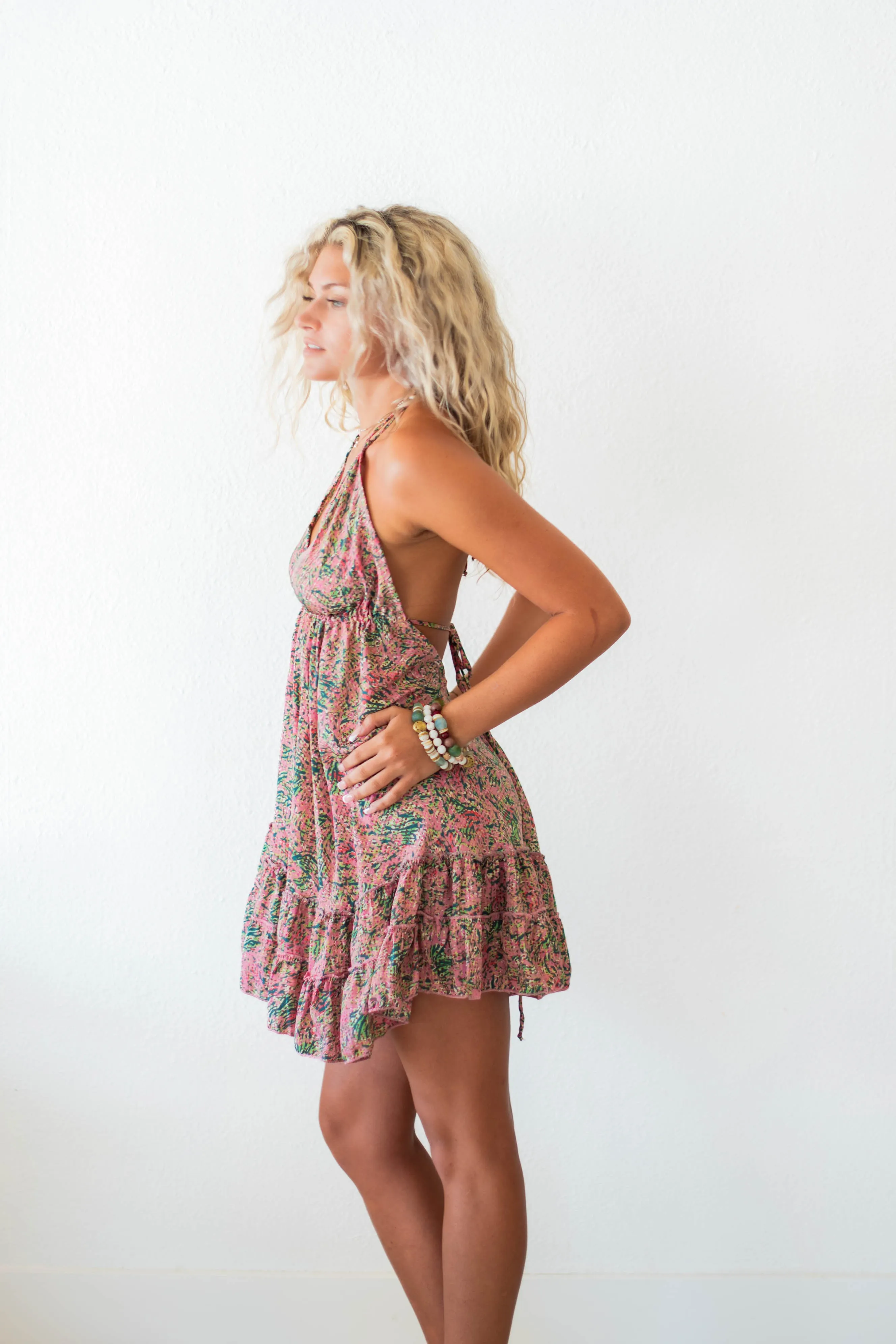 Pink Chalk Mini Dress