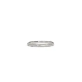 Platinum Smooth Wedding Band 2mm