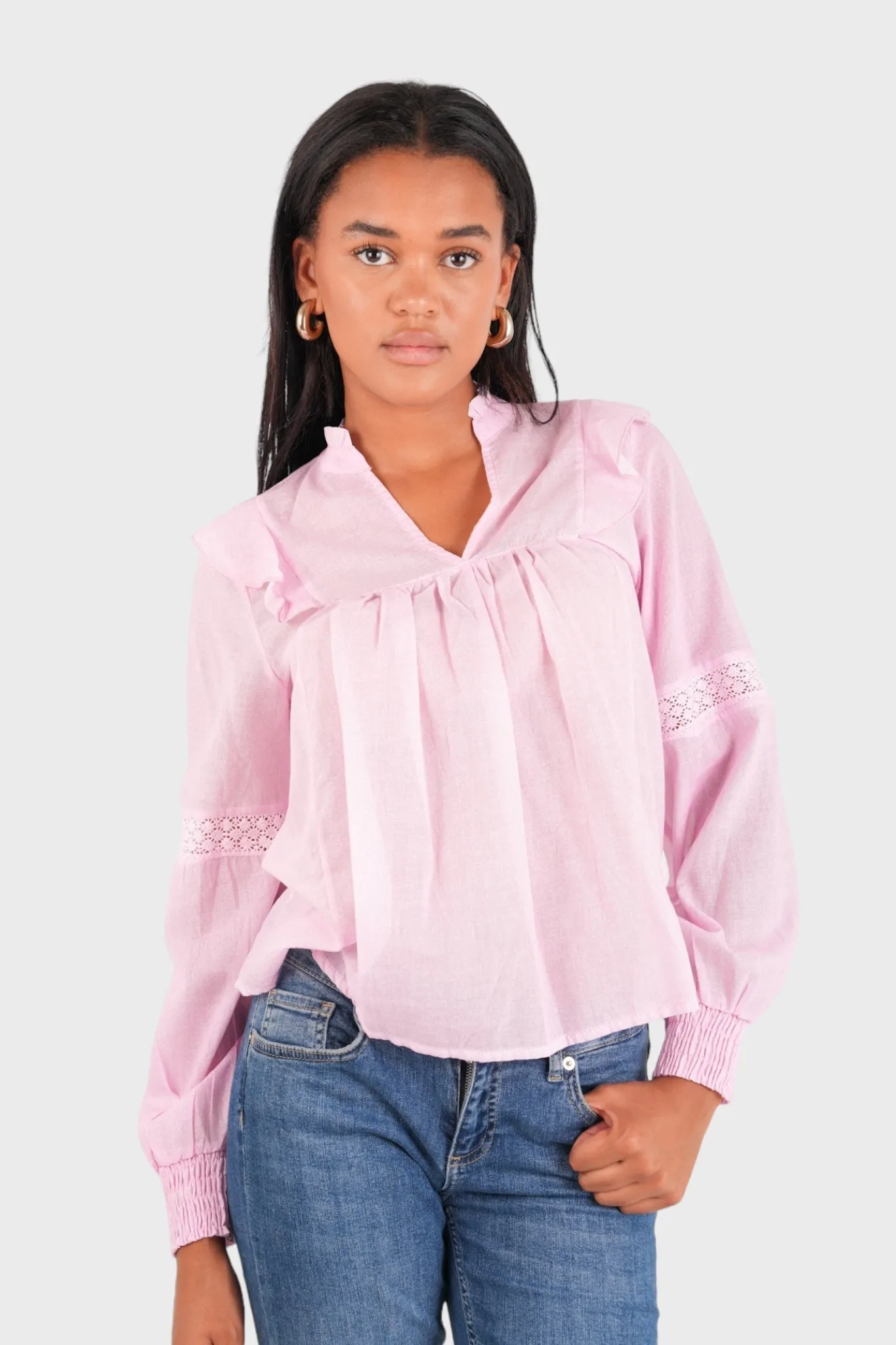 "Pink love" blouse