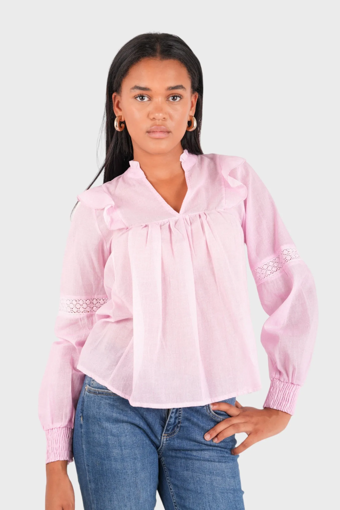 "Pink love" blouse