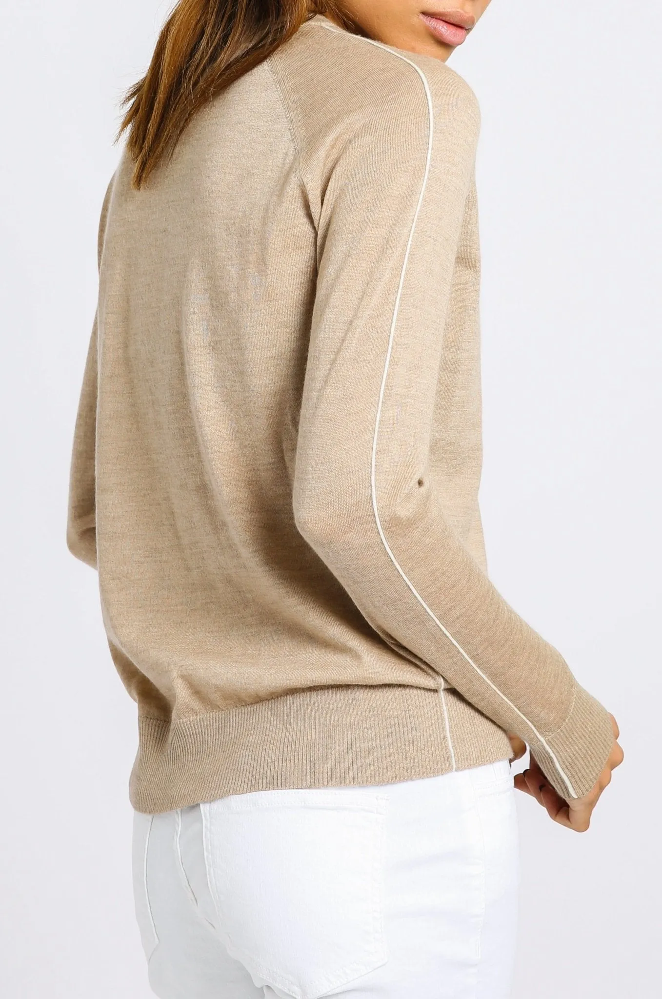 SAMMY RAGLAN SLEEVE CREWNECK IN CASHMERE