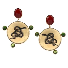 Serpent Dot Earring