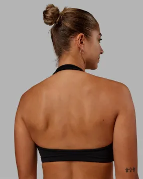 Stamina Halter Sports Bra - Black