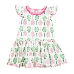 Tennis Print Dress - 24M - 2T-3T