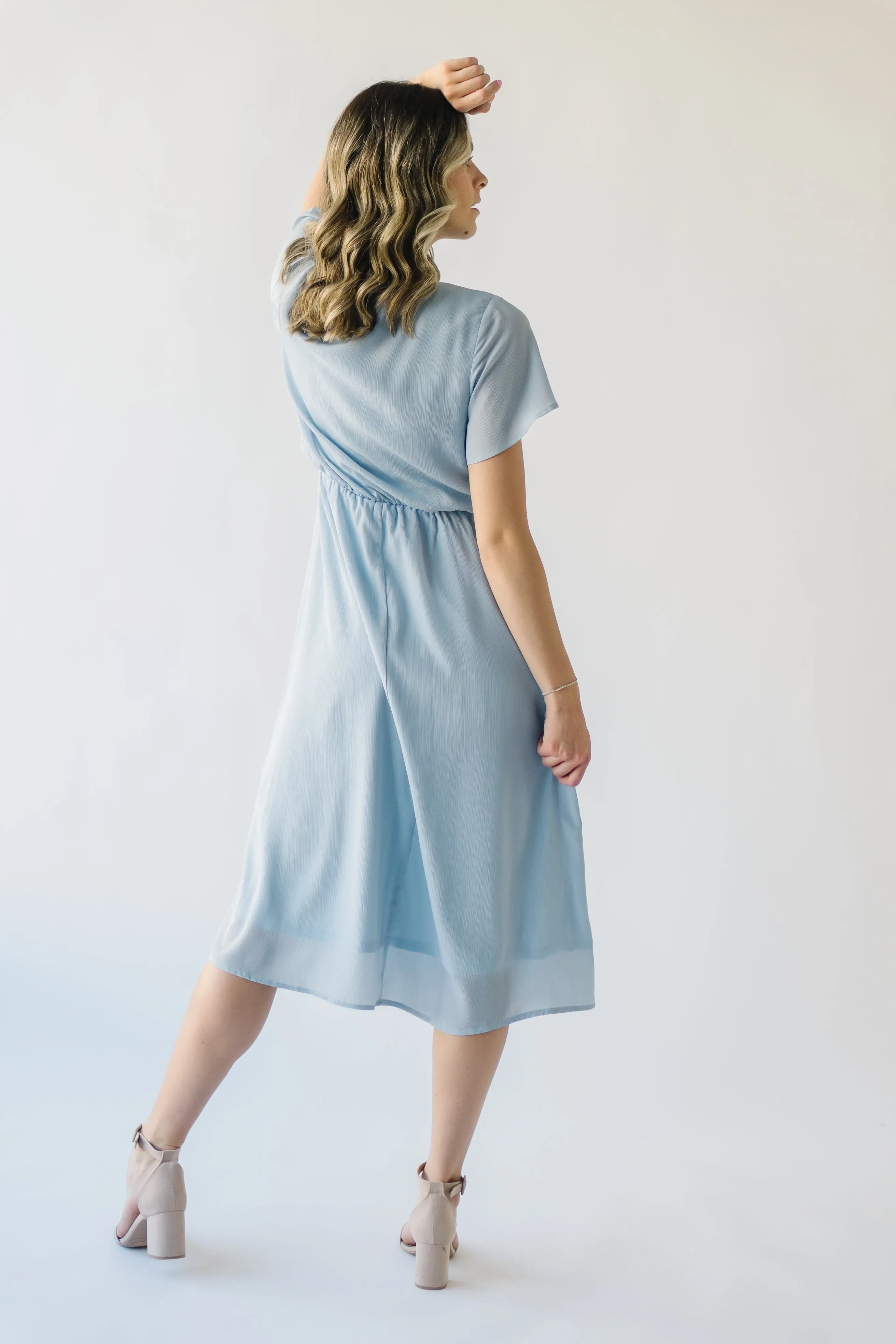 The Derby Dress in Dusty Blue