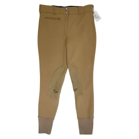 TuffRider Ribb Knee Patch Breeches in Tan - Women's 32