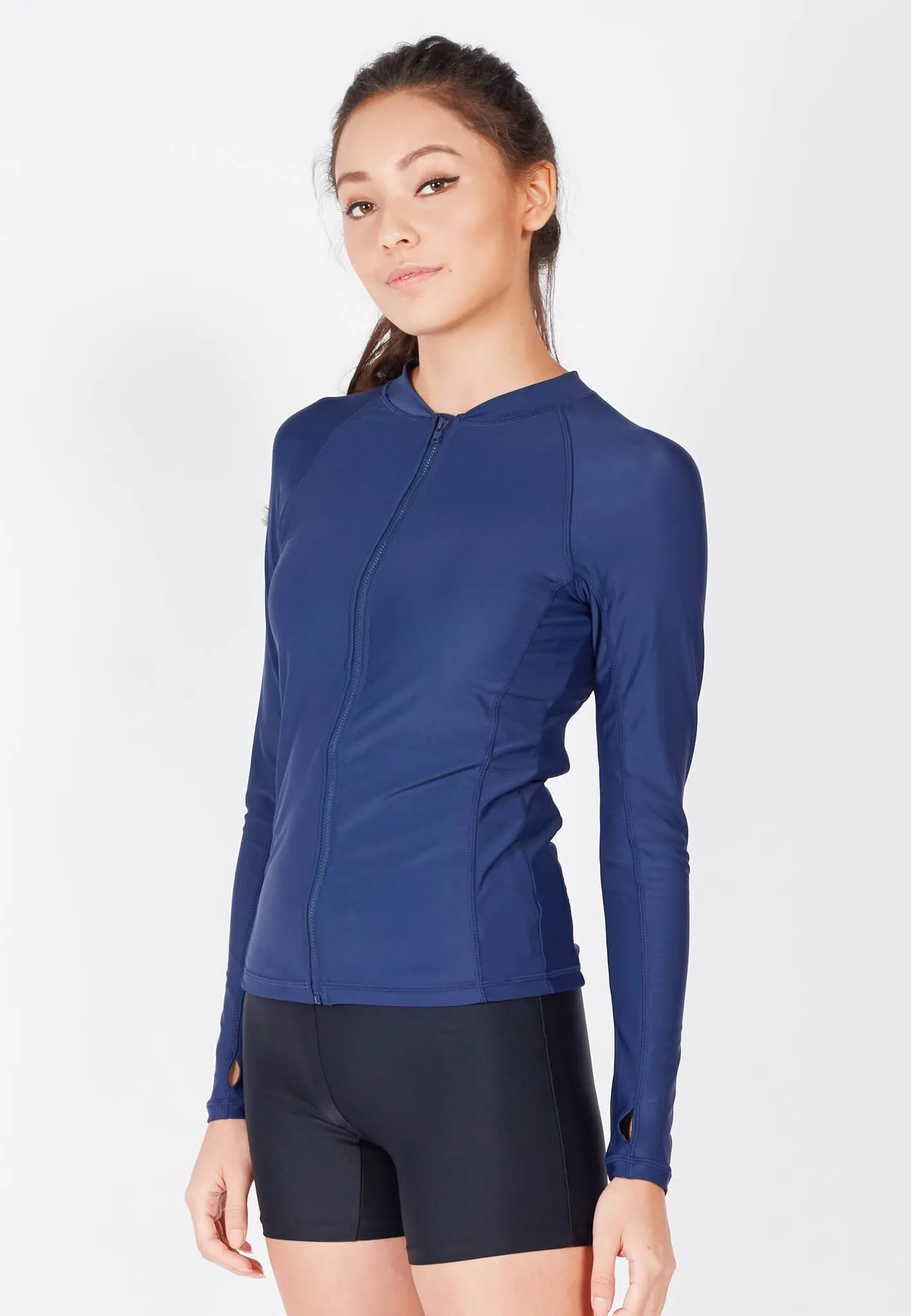 UPF50  Zip Front Long Sleeve Rashguard (Variety) | L-3XL