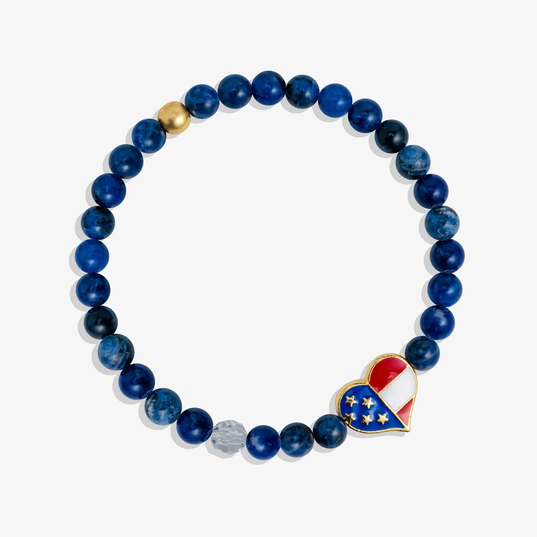 USA Love Blue Stretch Bracelet