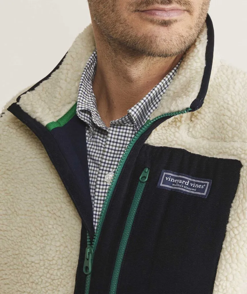 Vineyard Vines Men's Sherpa SuperShep Vest - Stone