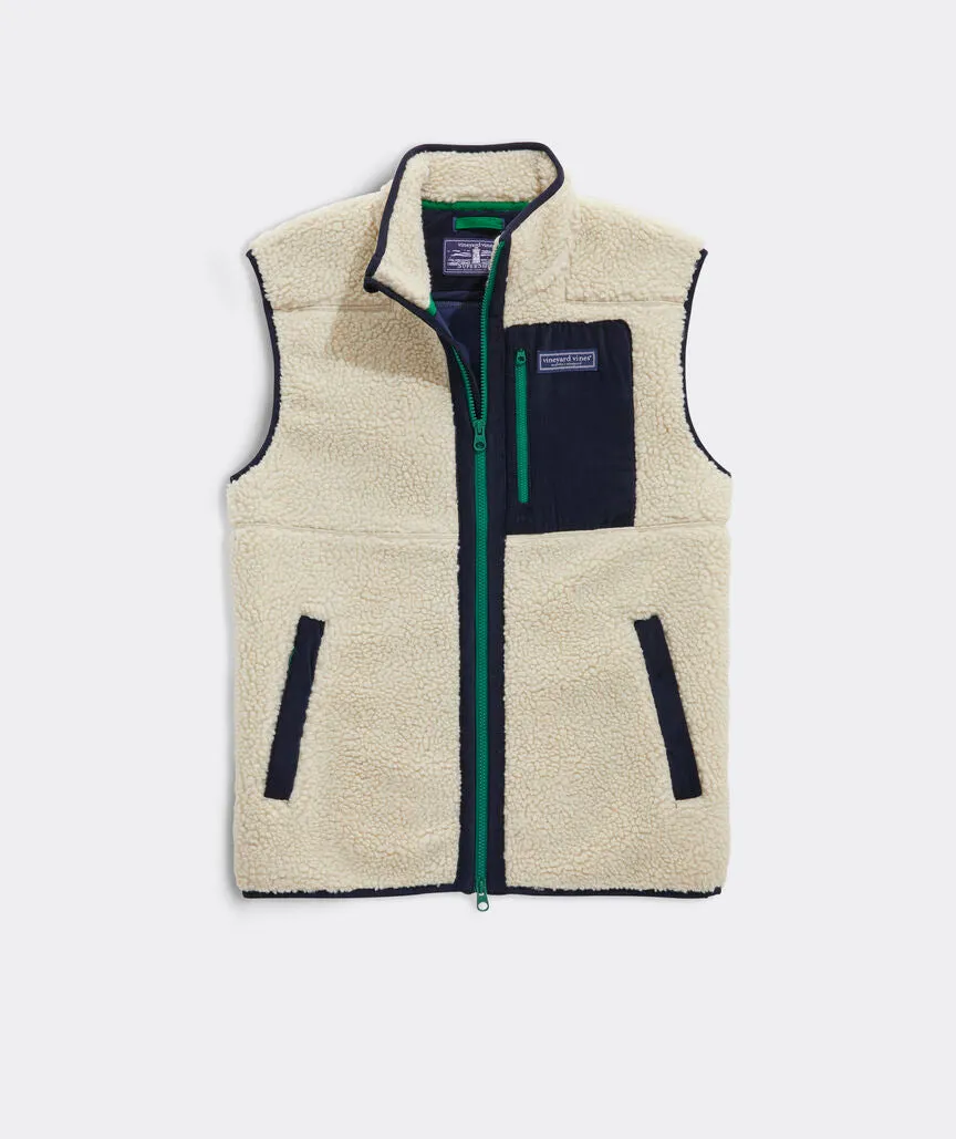 Vineyard Vines Men's Sherpa SuperShep Vest - Stone